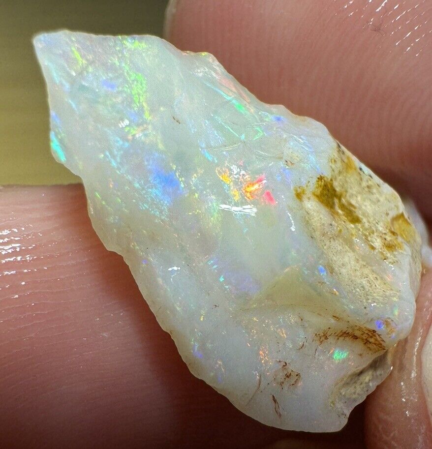6.7 Carats Solid Rough Coober Pedy Opal Piece with Beautiful Colour C1