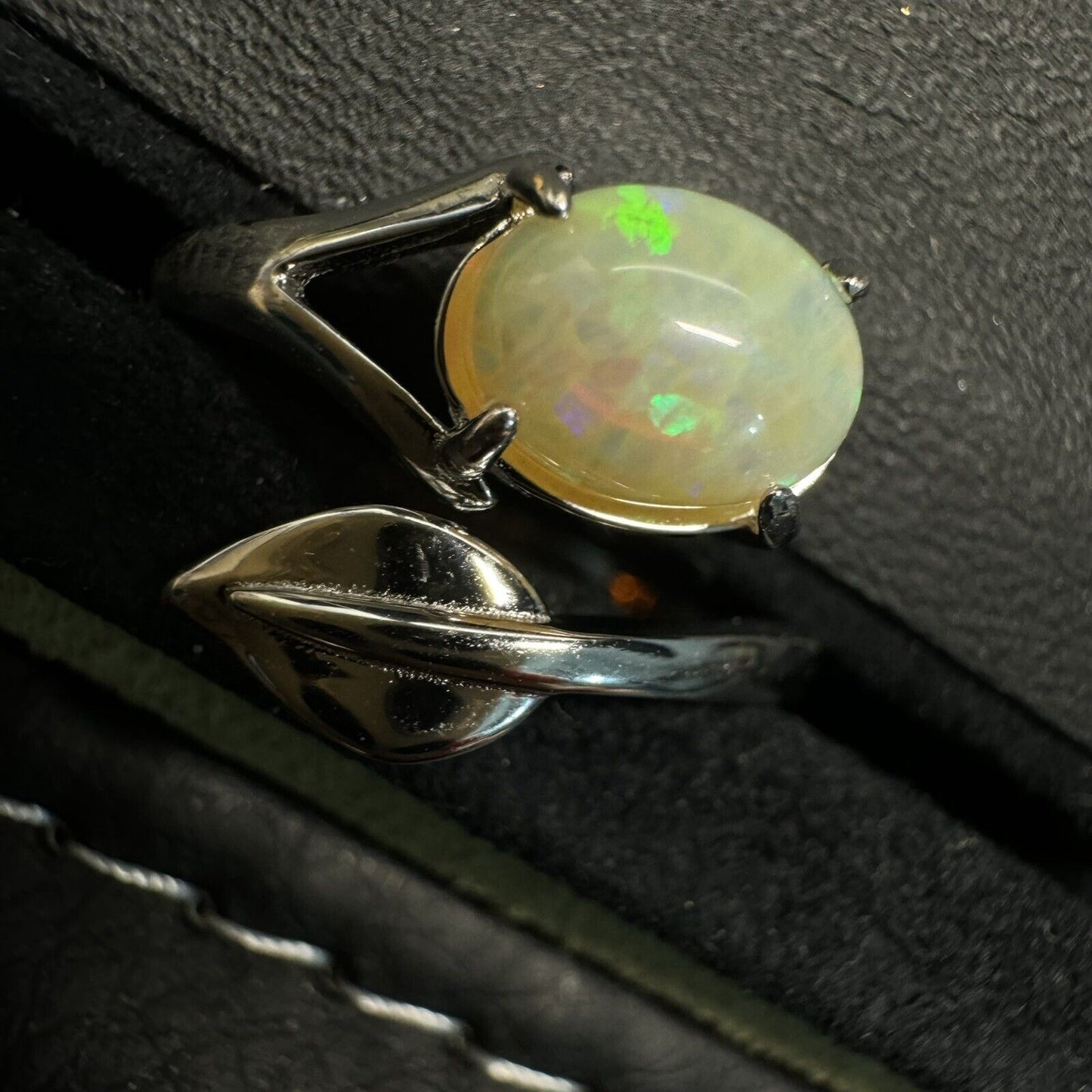 Ring $180 Opal Piece with Beautiful Colour C1-2212