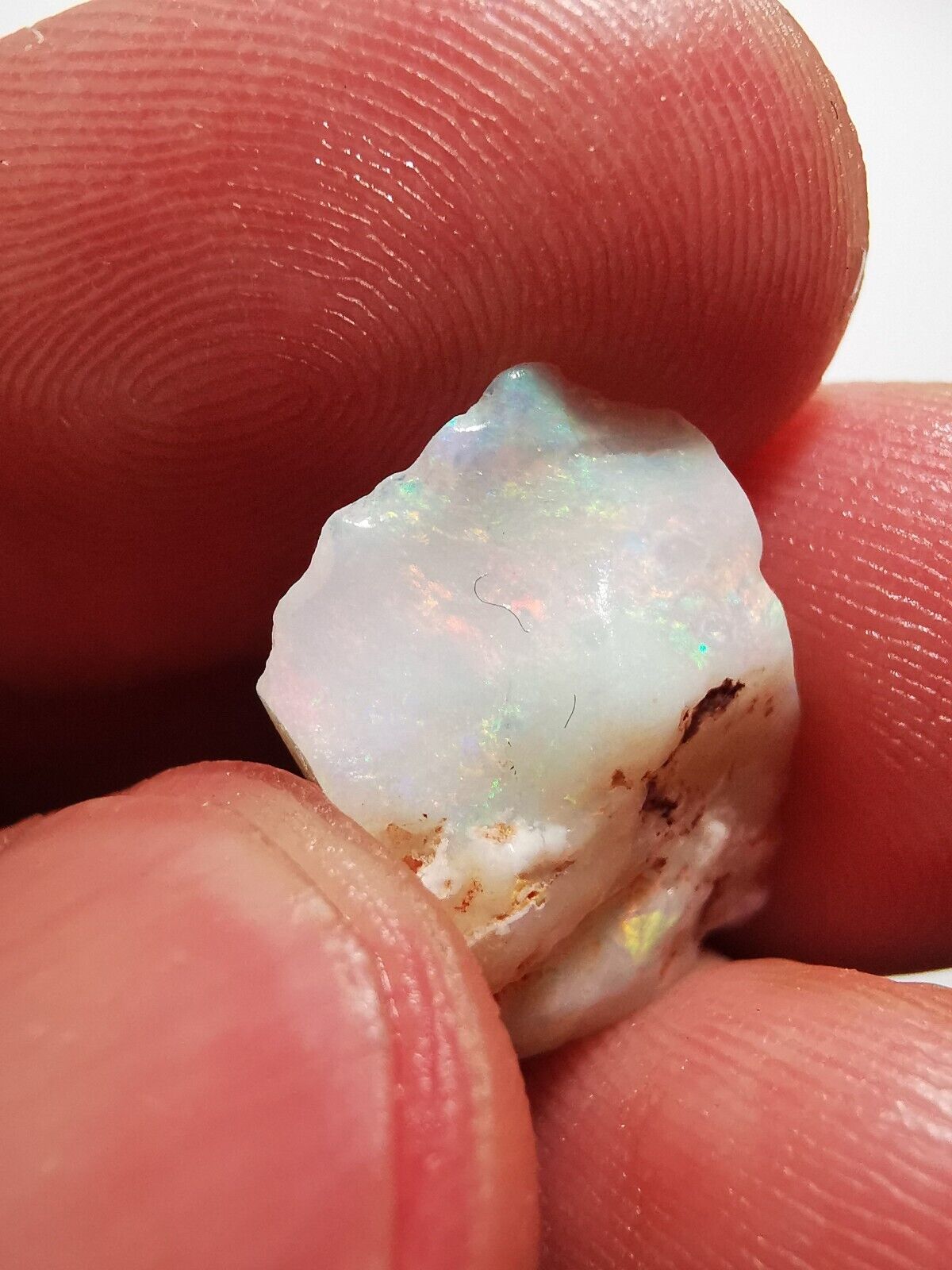 5.5 Carats Solid Rough Coober Pedy Opal Piece with Beautiful Colour B1