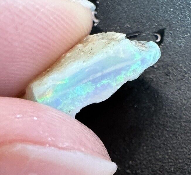 5.3 Carats Solid Rough Coober Pedy Opal Piece with Beautiful Colour