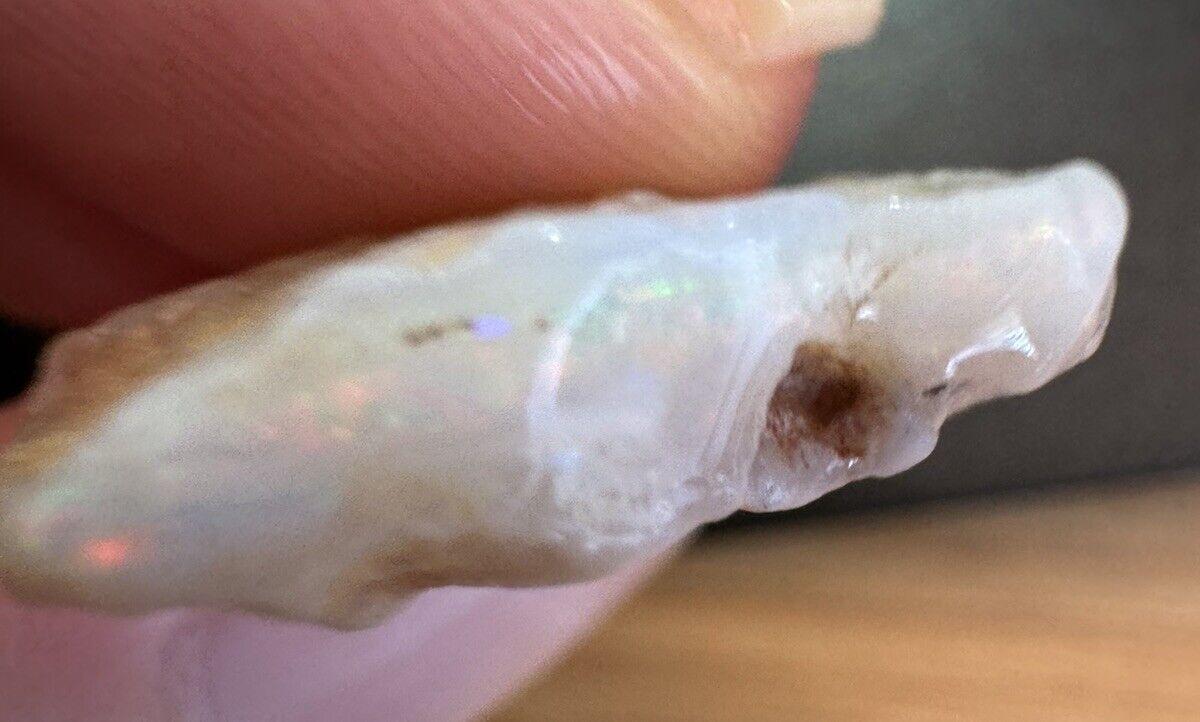 11.6 Carats Solid Rough Coober Pedy Opal Piece with Beautiful Colour