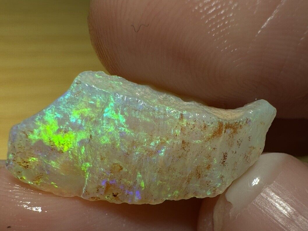 7.8 Carats Solid Rough Coober Pedy Opal Piece with Beautiful Colour C1