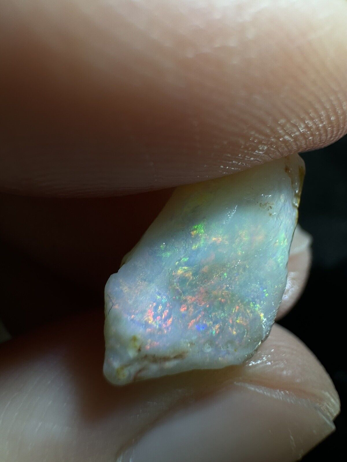 5 Carats Solid Rough Coober Pedy Opal Piece with Beautiful Colour B1