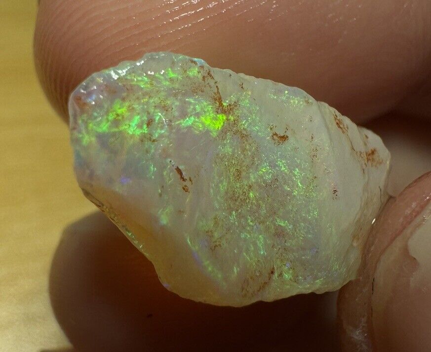 7.8 Carats Solid Rough Coober Pedy Opal Piece with Beautiful Colour C1