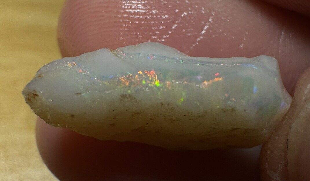 8.1 Carats Solid Rough Coober Pedy Opal Piece with Beautiful Colour C1