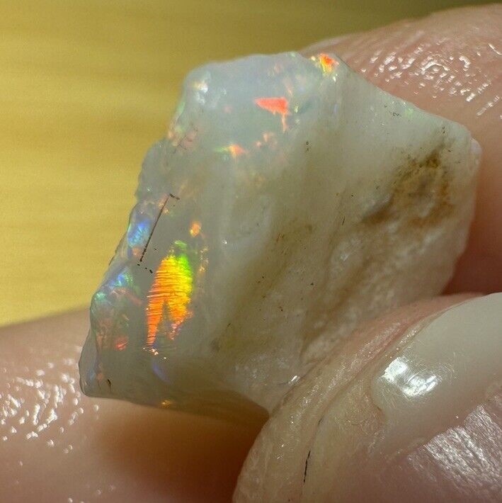 4.2 Carats Solid Rough Coober Pedy Opal Piece with Beautiful Colour C1