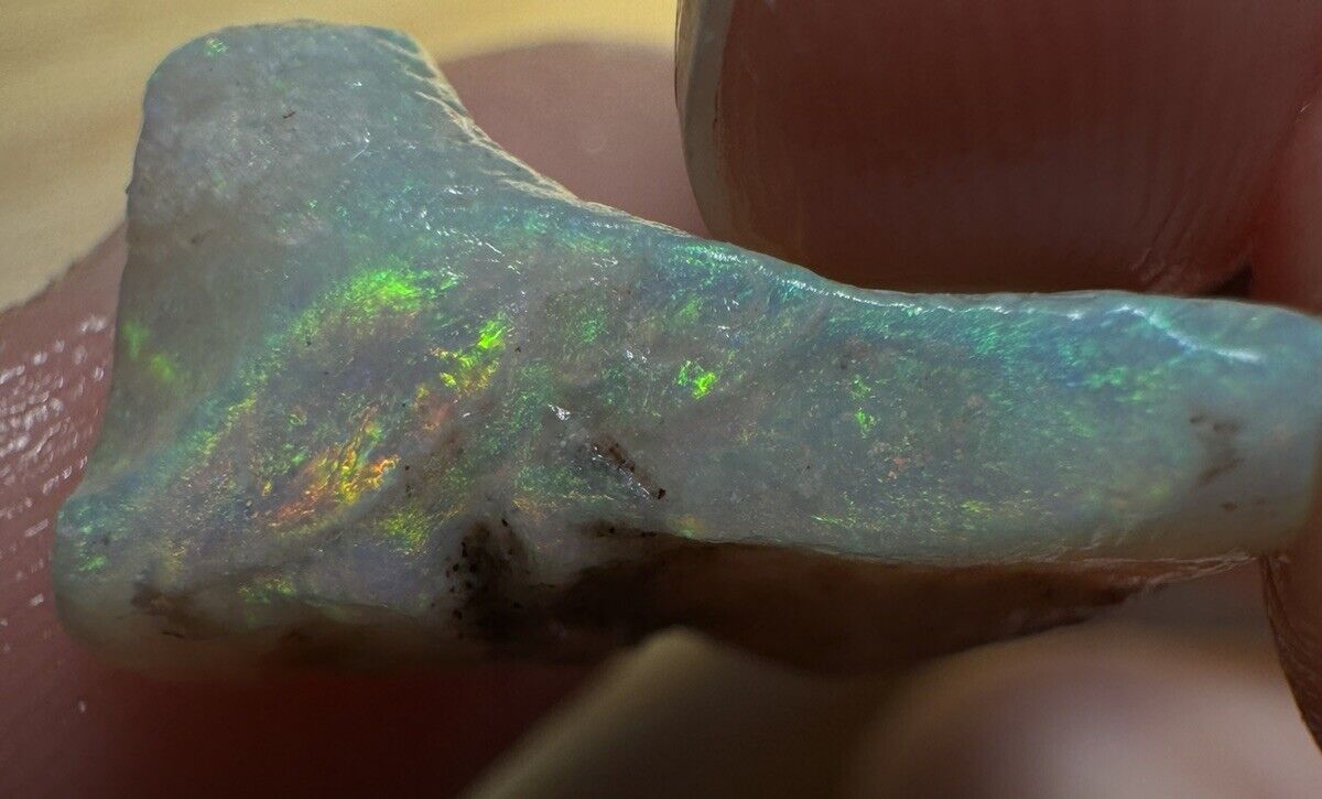 7.15Carats Solid Rough Coober Pedy Opal Piece with Beautiful Colour B1