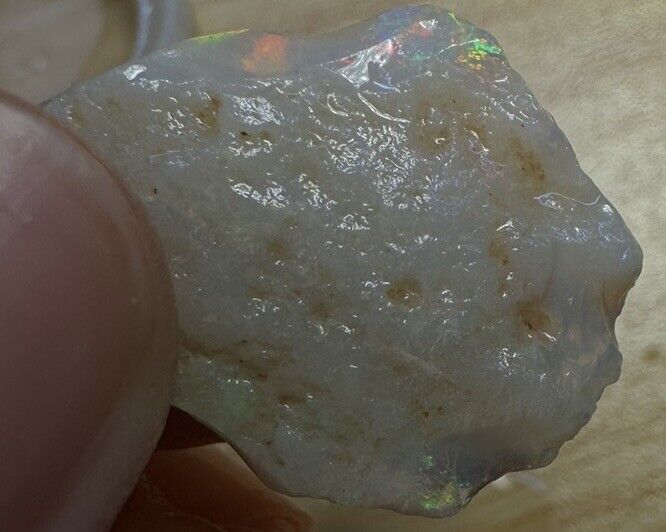 11.3 Carats Solid Rough Coober Pedy Opal Piece with Beautiful Colour B1
