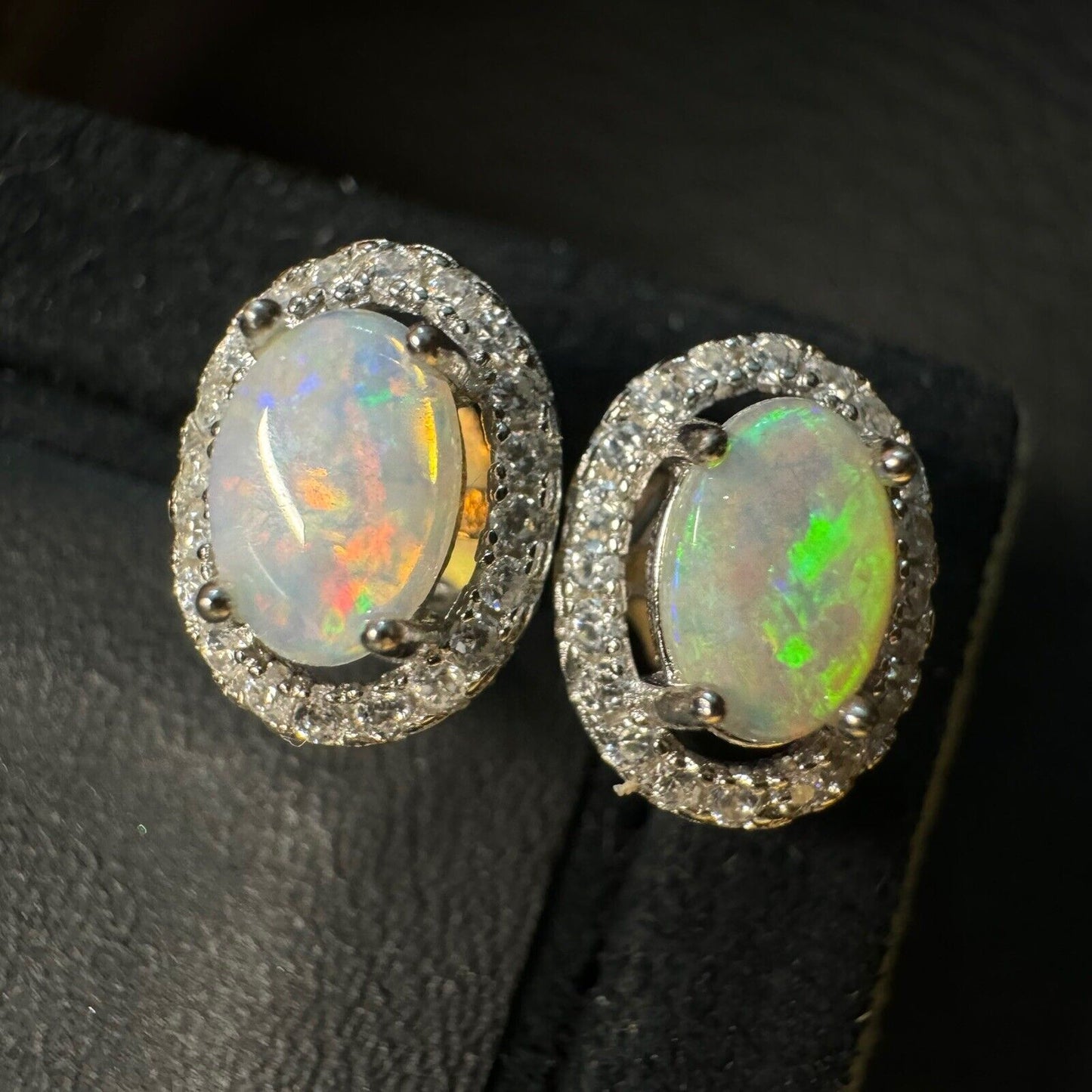 Earstuds Opal Pairs with Beautiful Colour C1-2220