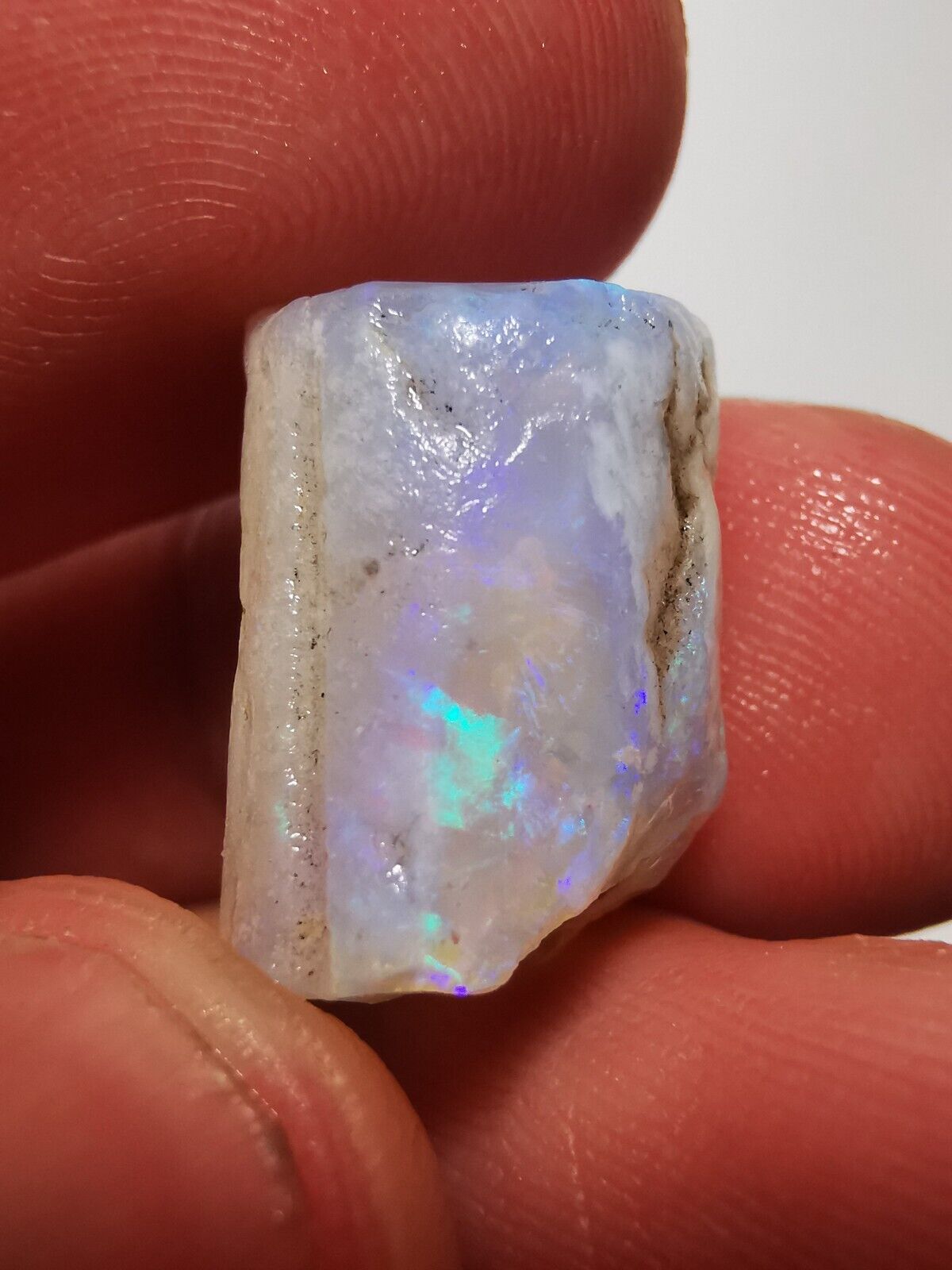 Coober Pedy Opal rough pipe 14ct with Beautiful Colour B1