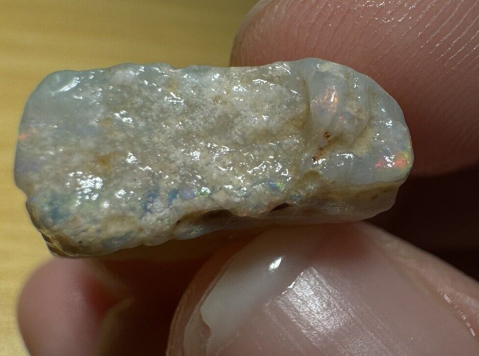 8.6 Carats Solid Rough Coober Pedy Opal Piece with Beautiful Colour C1
