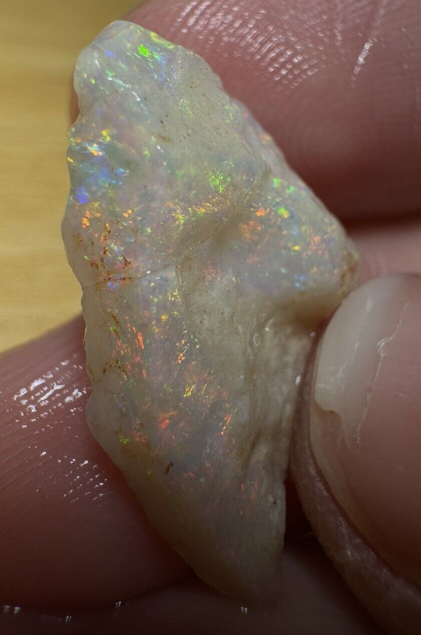 6 Carats Solid Rough Coober Pedy Opal Piece with Beautiful Colour C1