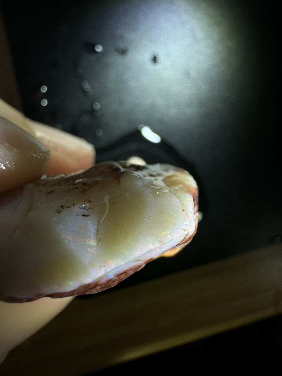 87.4 Carats Solid Rough Coober Pedy Opal Piece with Beautiful Colour B1