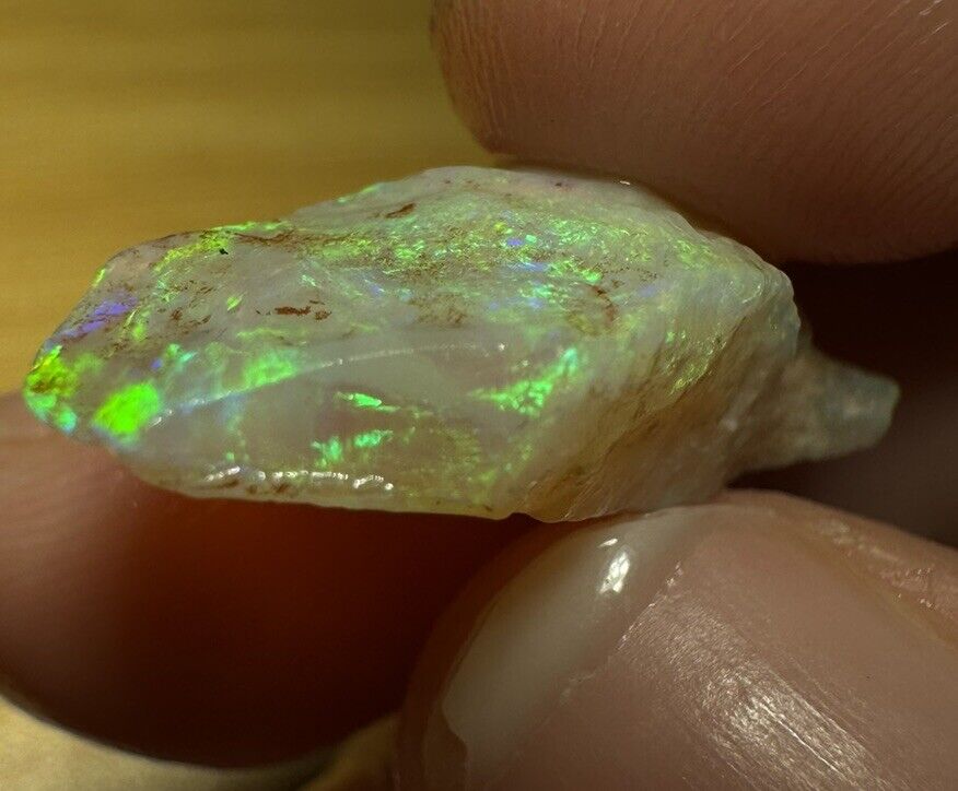 7.8 Carats Solid Rough Coober Pedy Opal Piece with Beautiful Colour C1