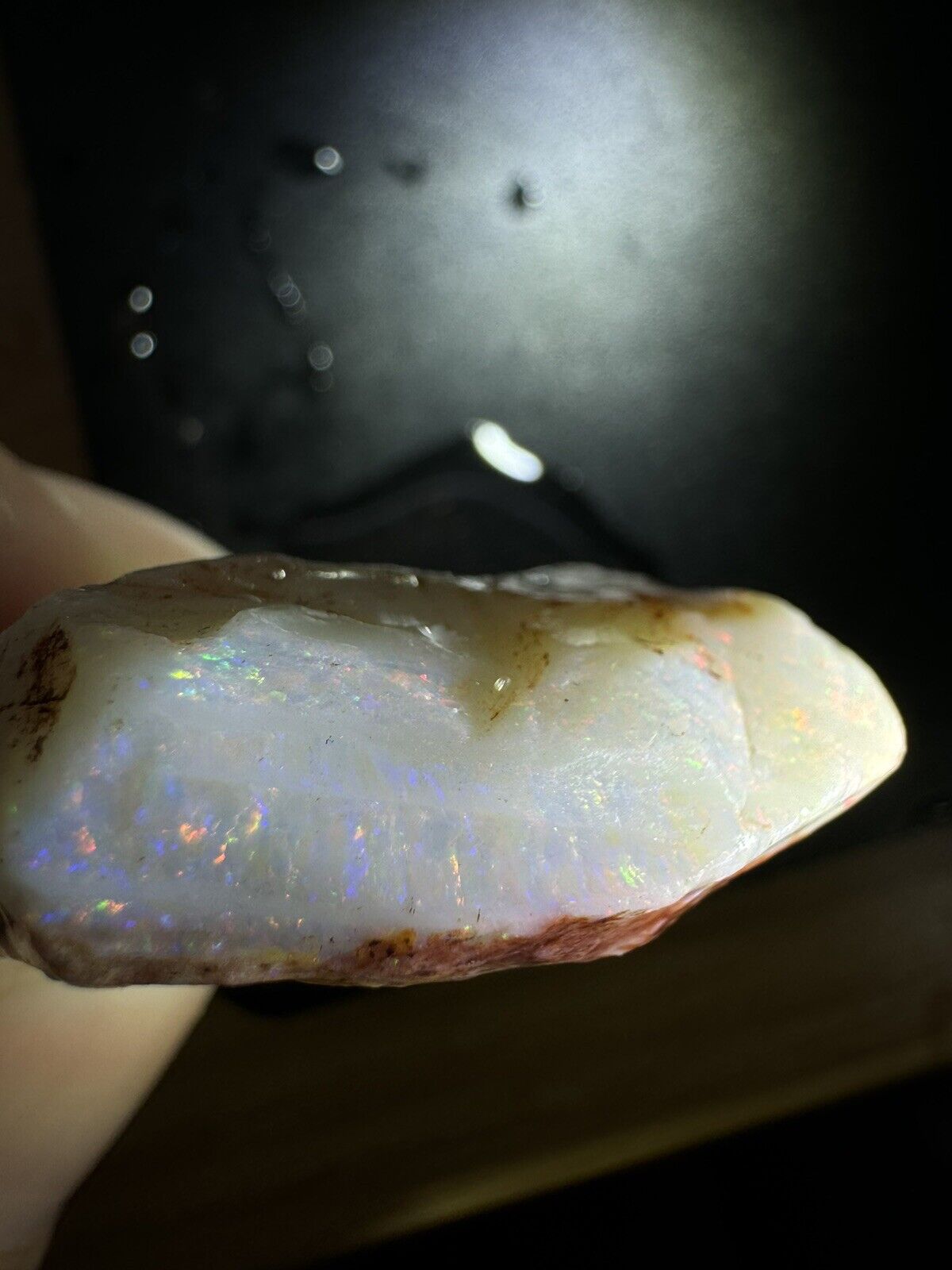 87.4 Carats Solid Rough Coober Pedy Opal Piece with Beautiful Colour B1