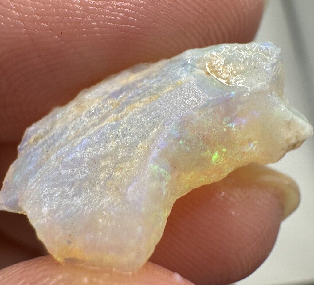 5.3 Carats Solid Rough Coober Pedy Opal Piece with Beautiful Colour