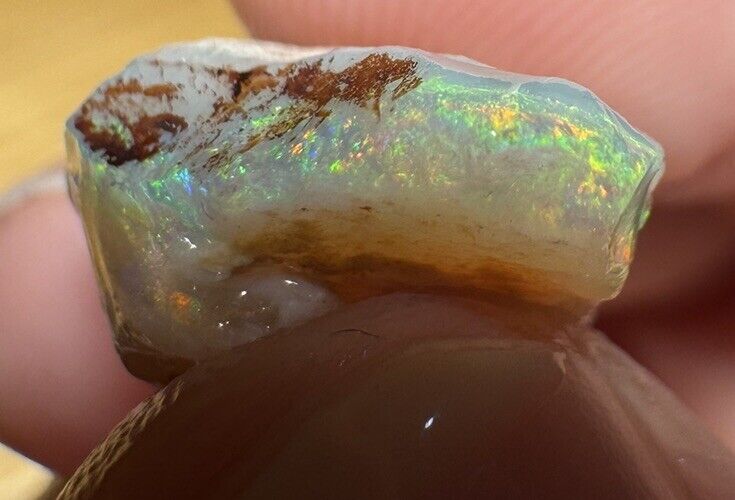 8.85 Carats Solid Rough Coober Pedy Opal Piece with Beautiful Colour B1