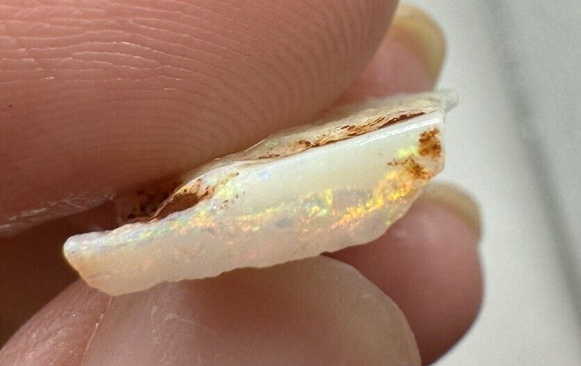 3.4 Carats Solid Rough Coober Pedy Opal Piece with Beautiful Colour