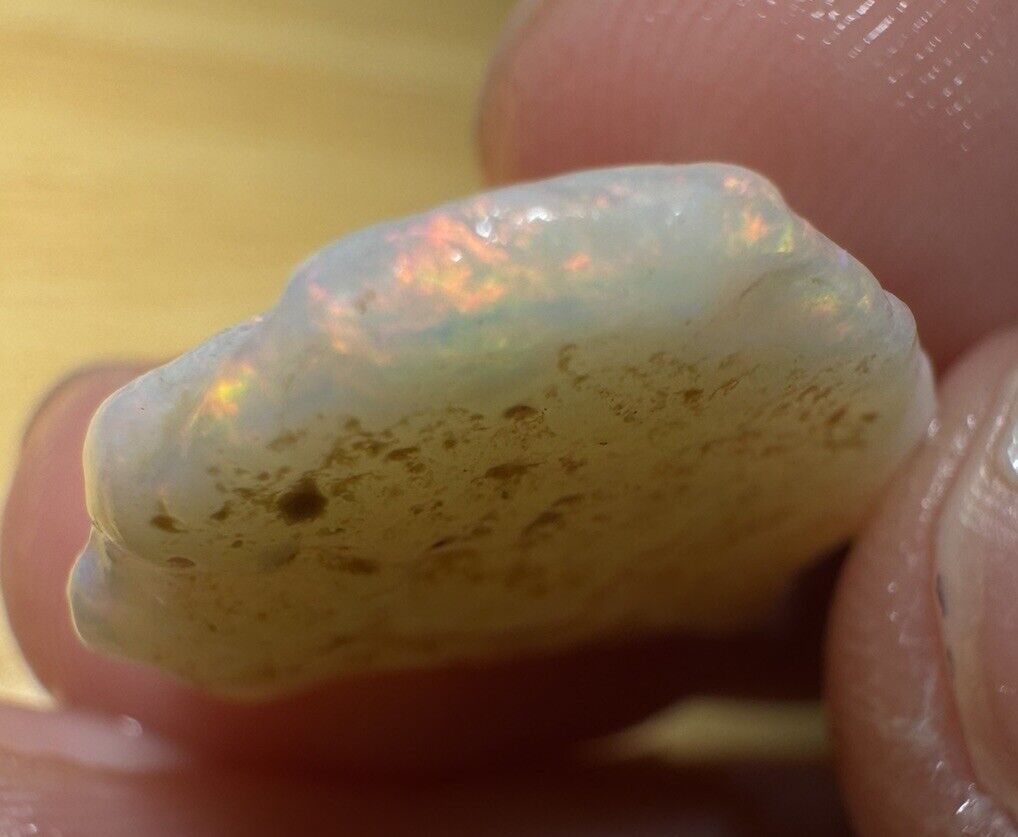 10 Carats Solid Rough Coober Pedy Opal Piece with Beautiful Colour C1