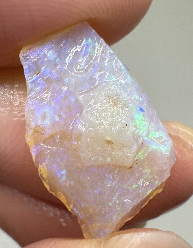 5.4 Carats Solid Rough Coober Pedy Opal Piece with Beautiful Colour