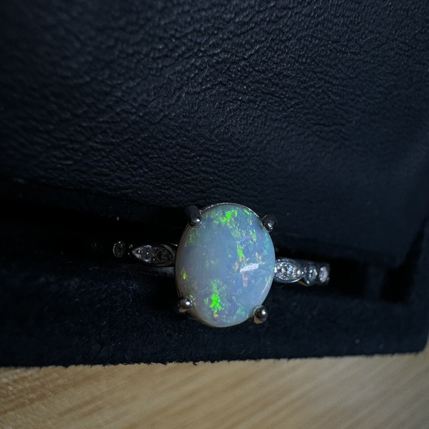 Ring $180 Opal Piece with Beautiful Colour C1-2211