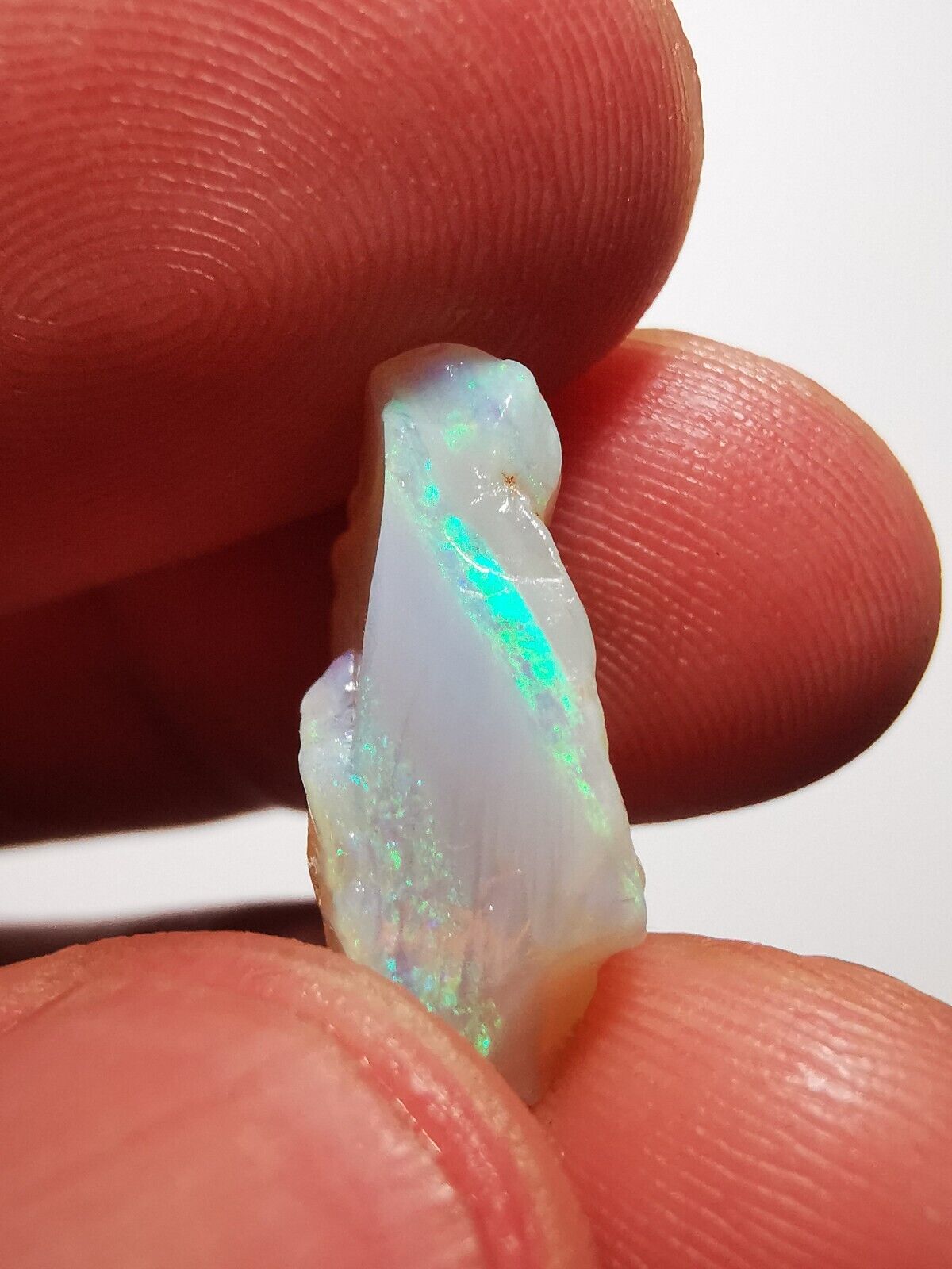 5.9 Carats Solid Rough Coober Pedy Opal Piece with Beautiful Colour B1