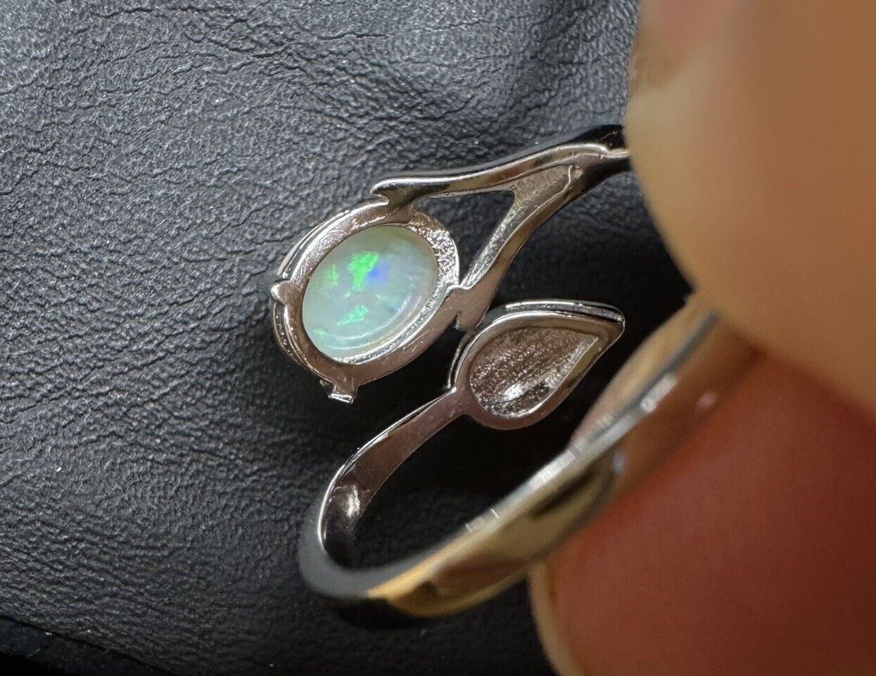 Ring $180 Opal Piece with Beautiful Colour C1-2212