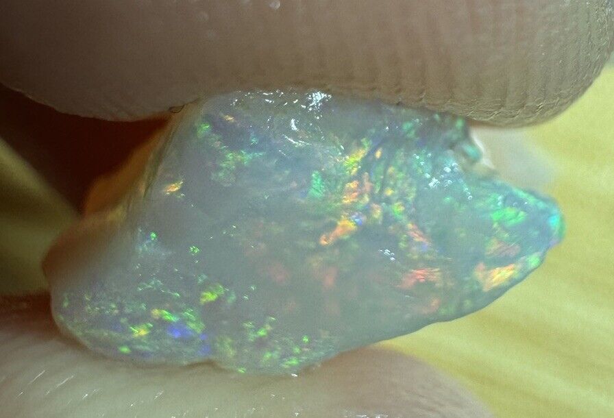 3.7 Carats Solid Rough Coober Pedy Opal Piece with Beautiful Colour