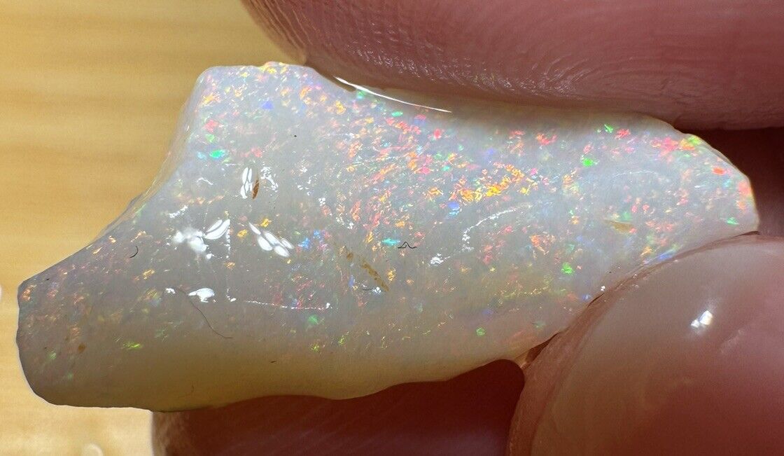 6 Carats Solid Rough Coober Pedy Opal Piece with Beautiful Colour C1
