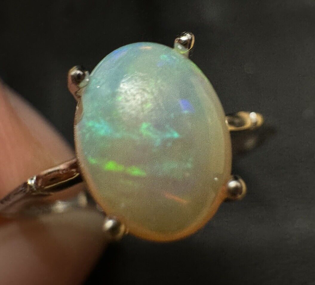 Ring $180 Opal Piece with Beautiful Colour C1-2202