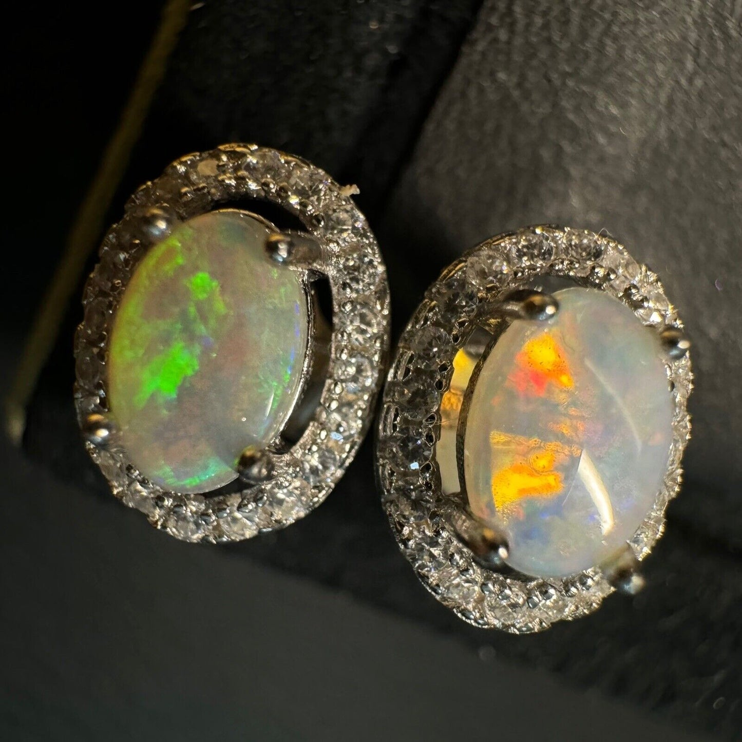 Earstuds Opal Pairs with Beautiful Colour C1-2220