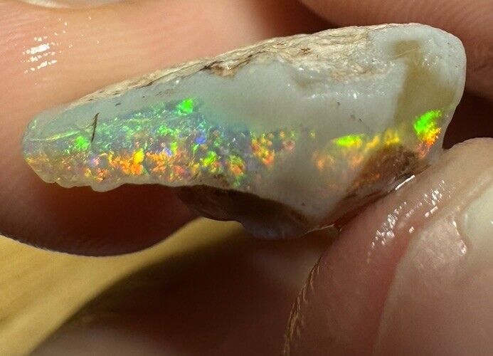 8.85 Carats Solid Rough Coober Pedy Opal Piece with Beautiful Colour B1