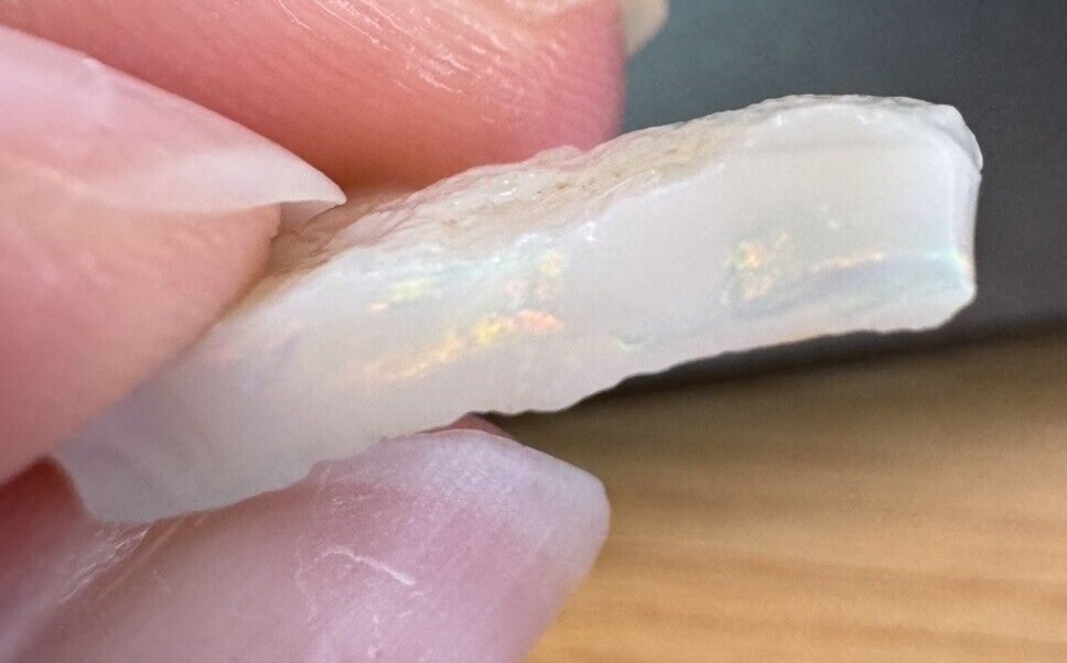 5 Carats Solid Rough Coober Pedy Opal Piece with Beautiful Colour