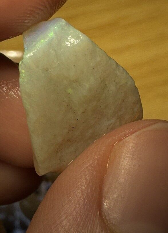 5.9 Carats Solid Rough Coober Pedy Opal Piece with Beautiful Colour B1