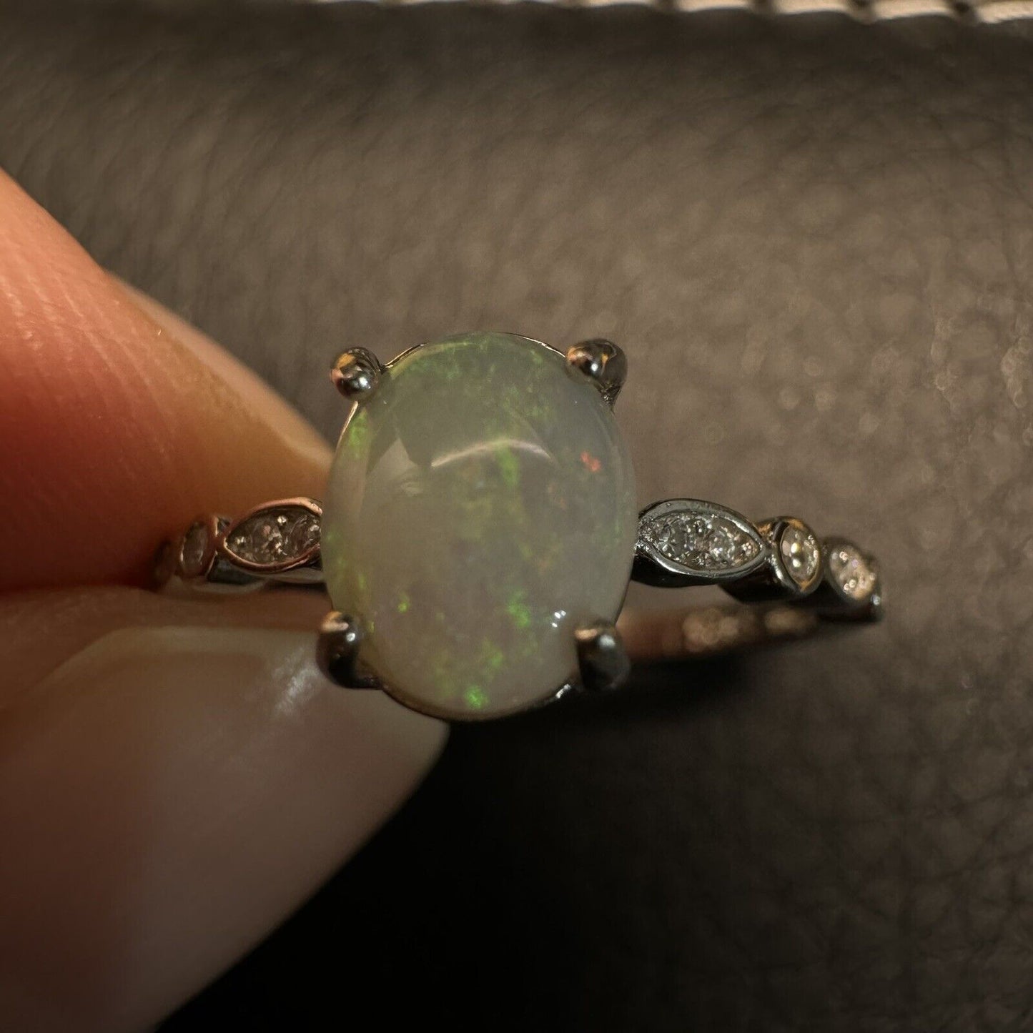 Ring $180 Opal Piece with Beautiful Colour C1-2211