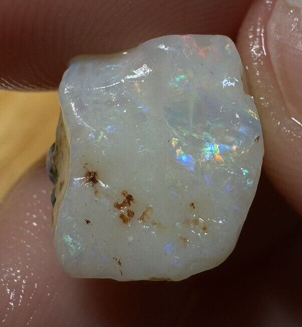 7.8 Carats Solid Rough Coober Pedy Opal Piece with Beautiful Colour B1 shell