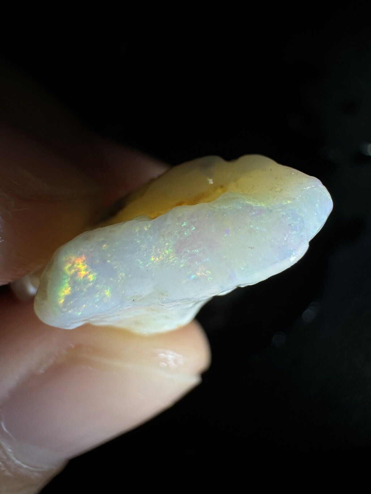 10.6 Carats Solid Rough Coober Pedy Opal Piece with Beautiful Colour B1