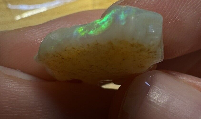 11.3 Carats Solid Rough Coober Pedy Opal Piece with Beautiful Colour B1