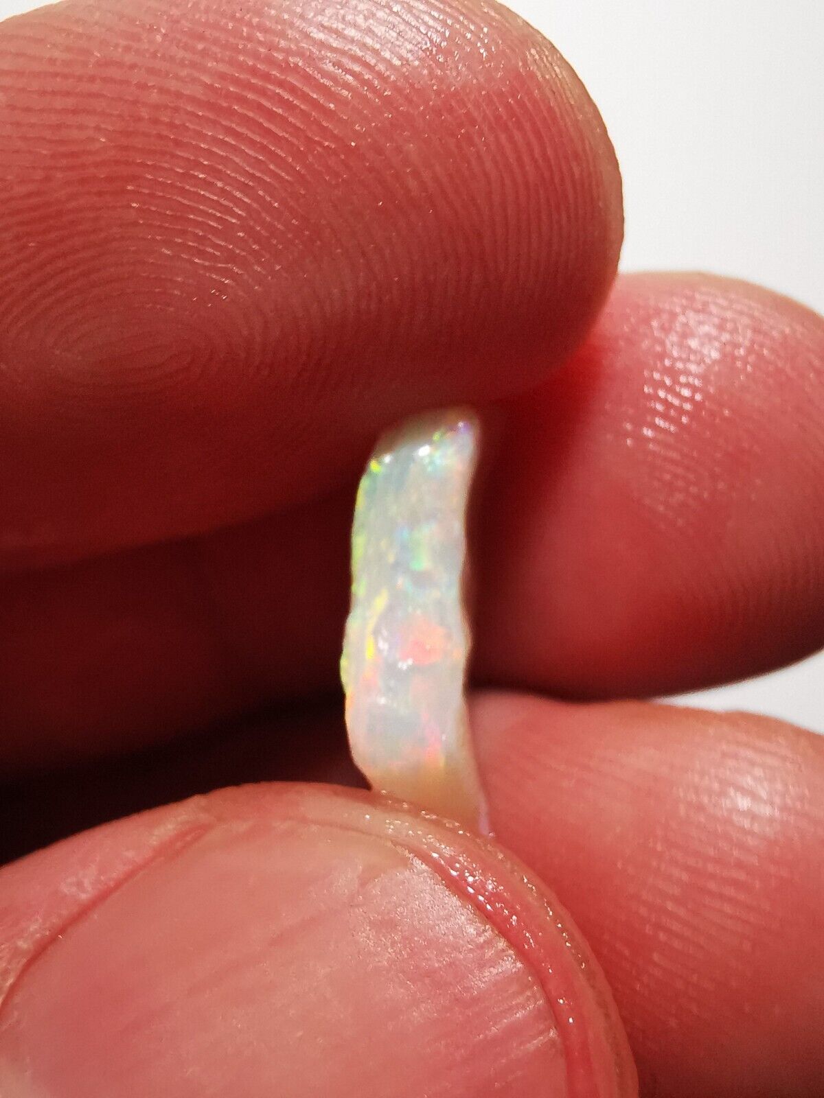 3.1 Carats Solid Rough Coober Pedy Opal Piece with Beautiful Colour B1
