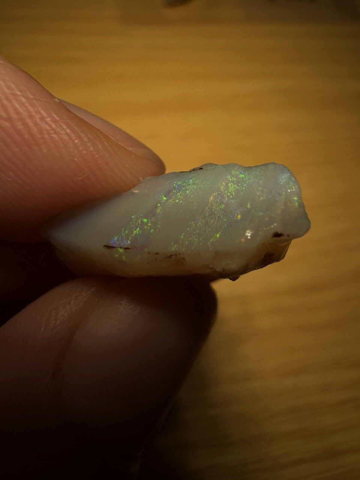 10 Carats Solid Rough Coober Pedy Opal Piece with Beautiful Colour B1