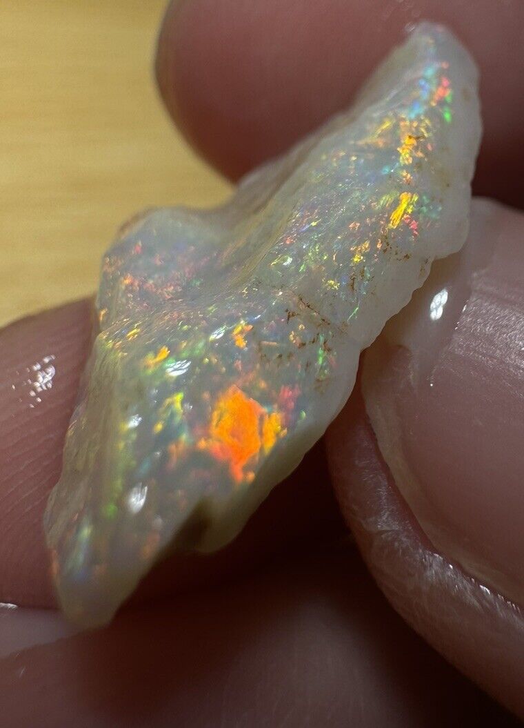 6 Carats Solid Rough Coober Pedy Opal Piece with Beautiful Colour C1