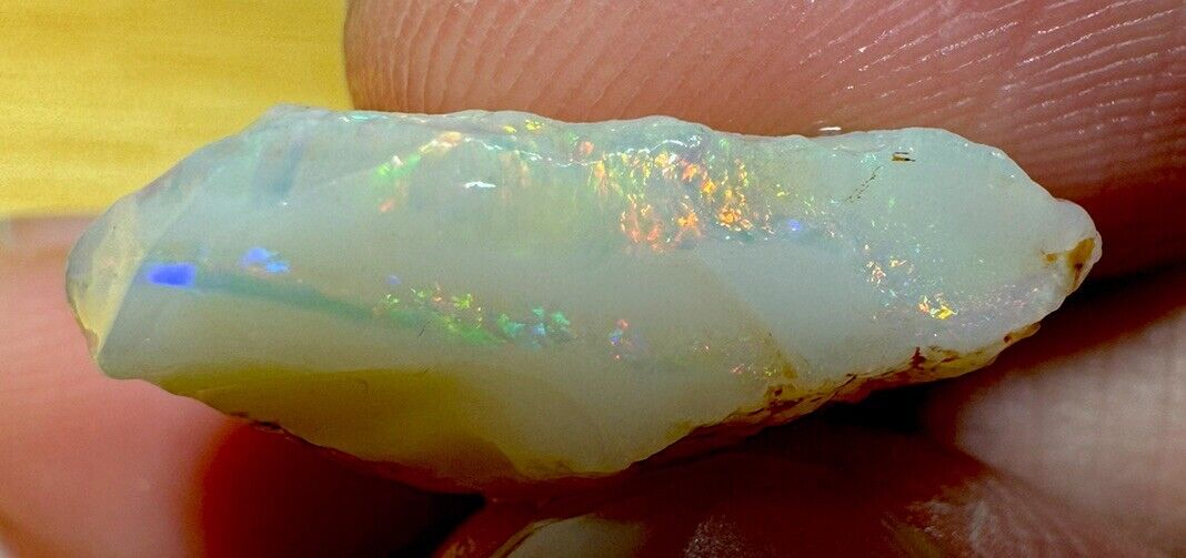 8.1 Carats Solid Rough Coober Pedy Opal Piece with Beautiful Colour C1