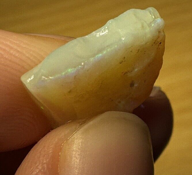 5.9 Carats Solid Rough Coober Pedy Opal Piece with Beautiful Colour B1