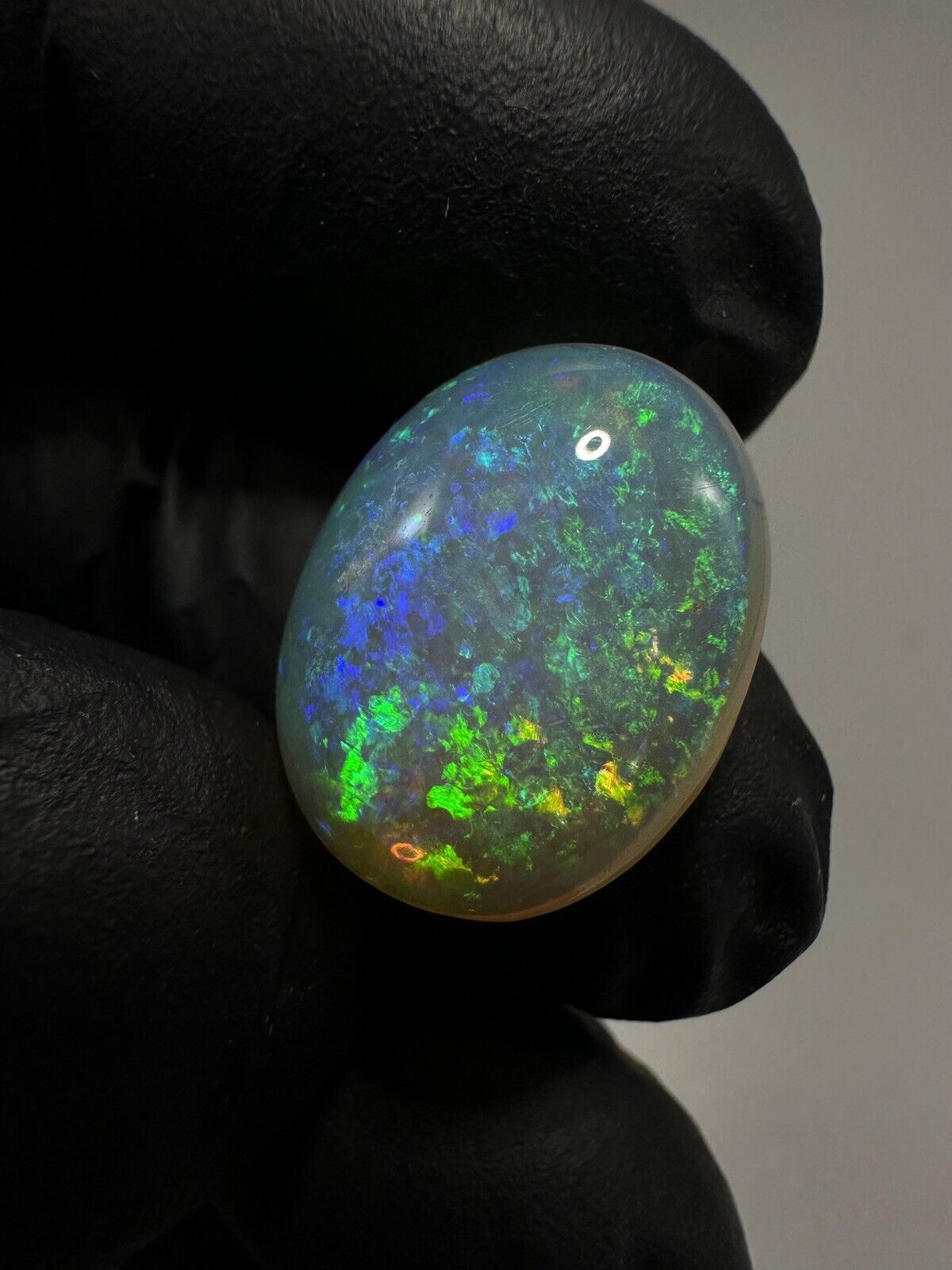 9.2 carats Crystal Opal cut stone Gem grade High Dome Oval With Beautiful Bright Colors