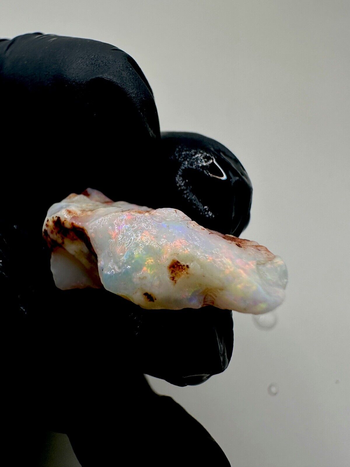17.7 Carats Solid Rough Coober Pedy Crystal Opal Piece with Beautiful Colour