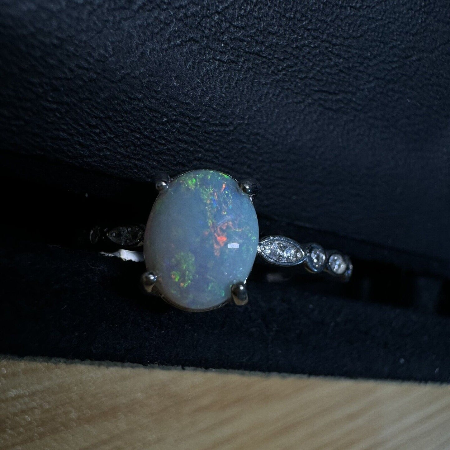 Ring $180 Opal Piece with Beautiful Colour C1-2211