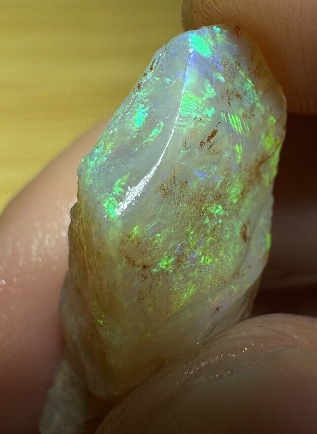 7.8 Carats Solid Rough Coober Pedy Opal Piece with Beautiful Colour C1
