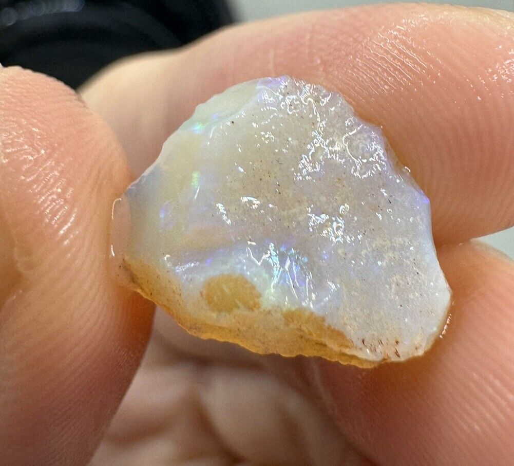 5.6 Carats Solid Rough Coober Pedy Opal Piece with Beautiful Colour