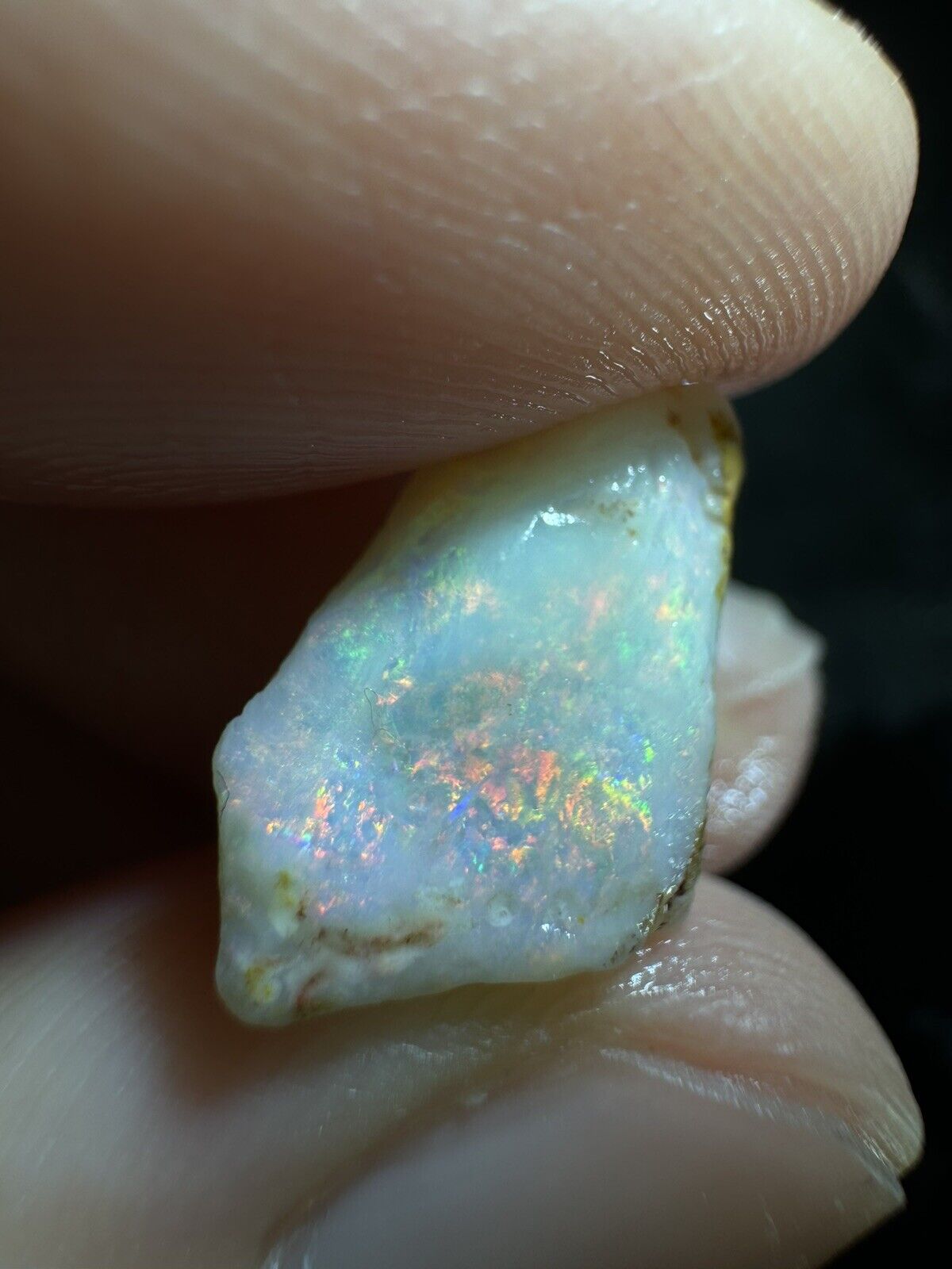 5 Carats Solid Rough Coober Pedy Opal Piece with Beautiful Colour B1