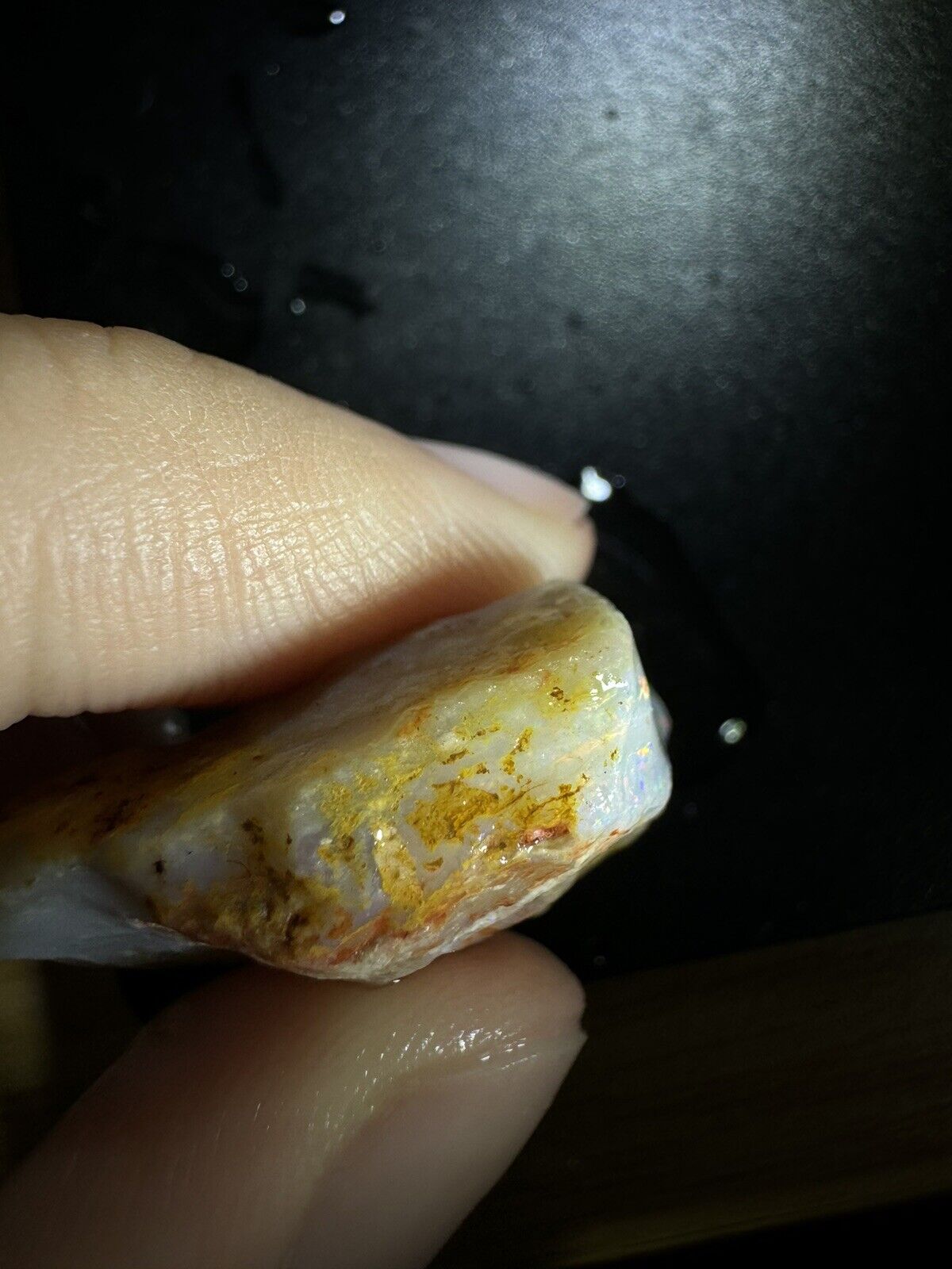 54.8 Carats Solid Rough Coober Pedy Opal Piece with Beautiful Colour B1